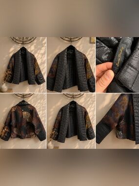 One of a kind by‎ designer Susan Bradley Art Quilted Patchwork Jacket